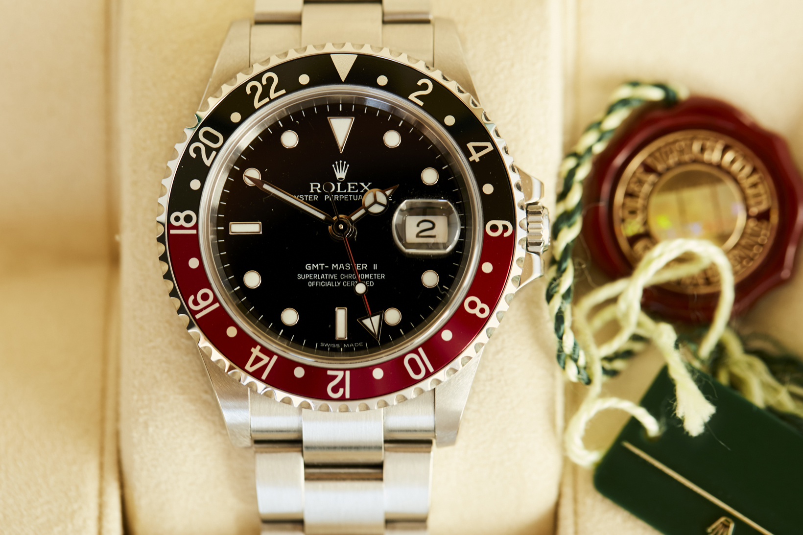 2006 ROLEX GMT MASTER II COKE STICK DIAL for sale by auction