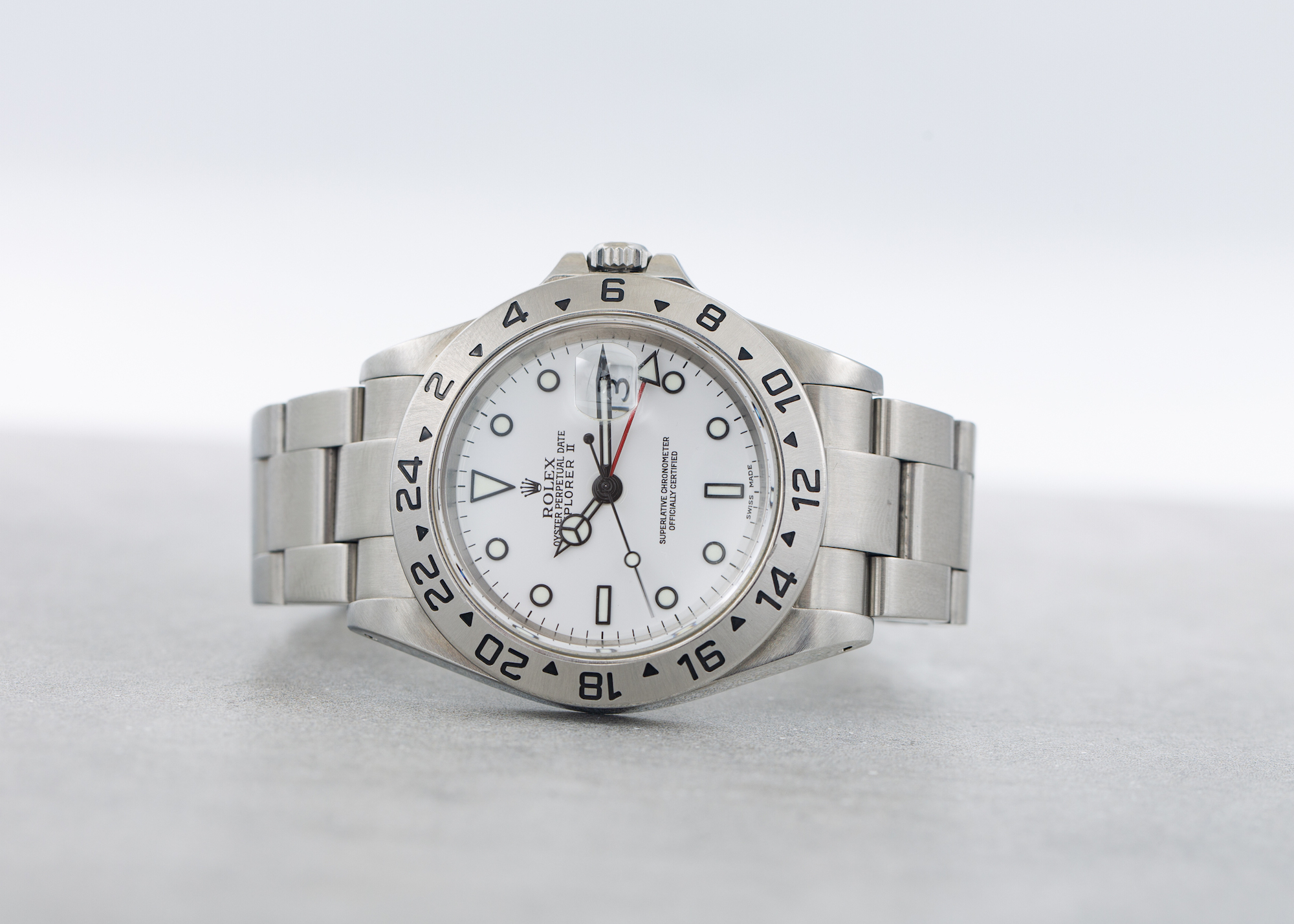 Rolex explorer 2 online white dial for sale