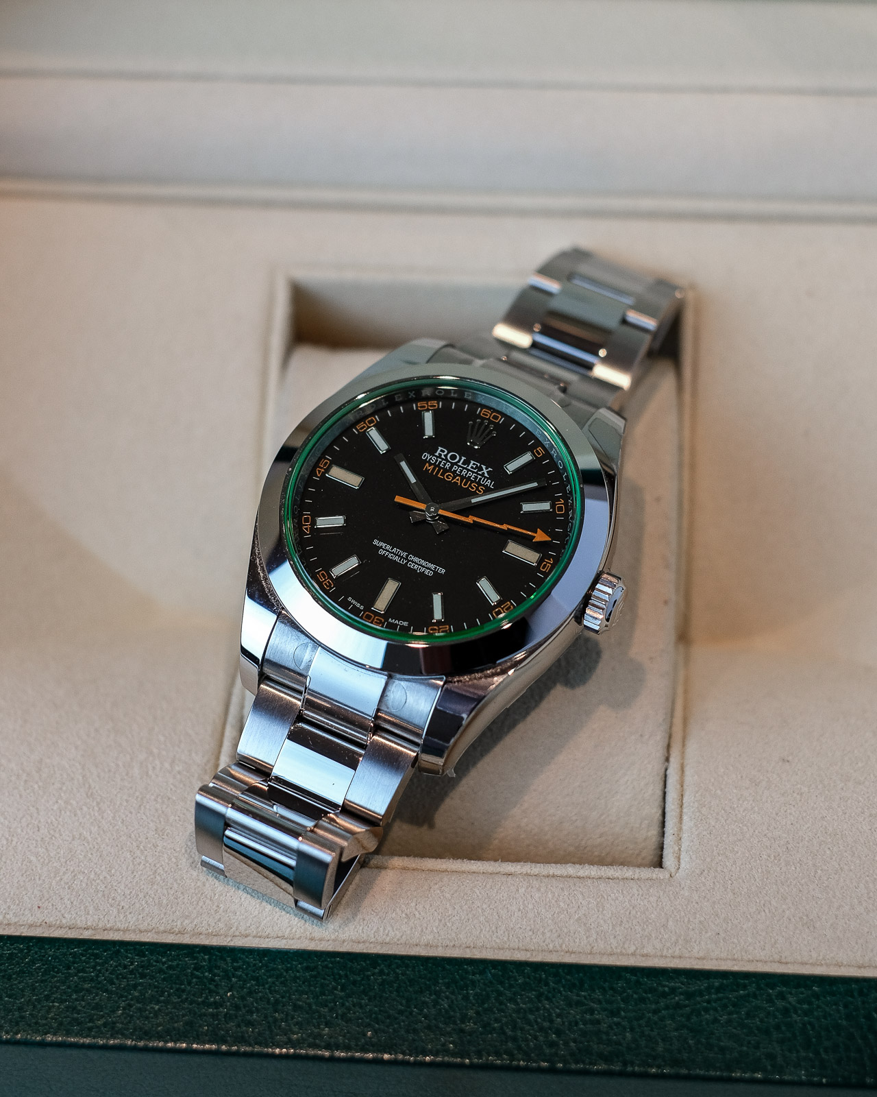 Milgauss rolex clearance 2019