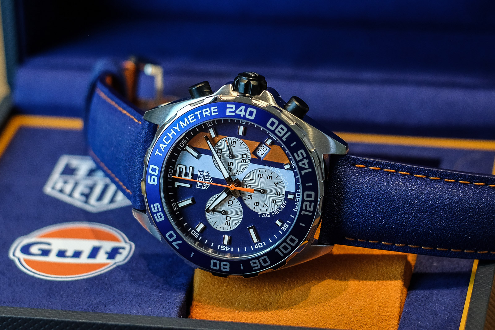 Tag heuer formula 1 hotsell gulf edition for sale