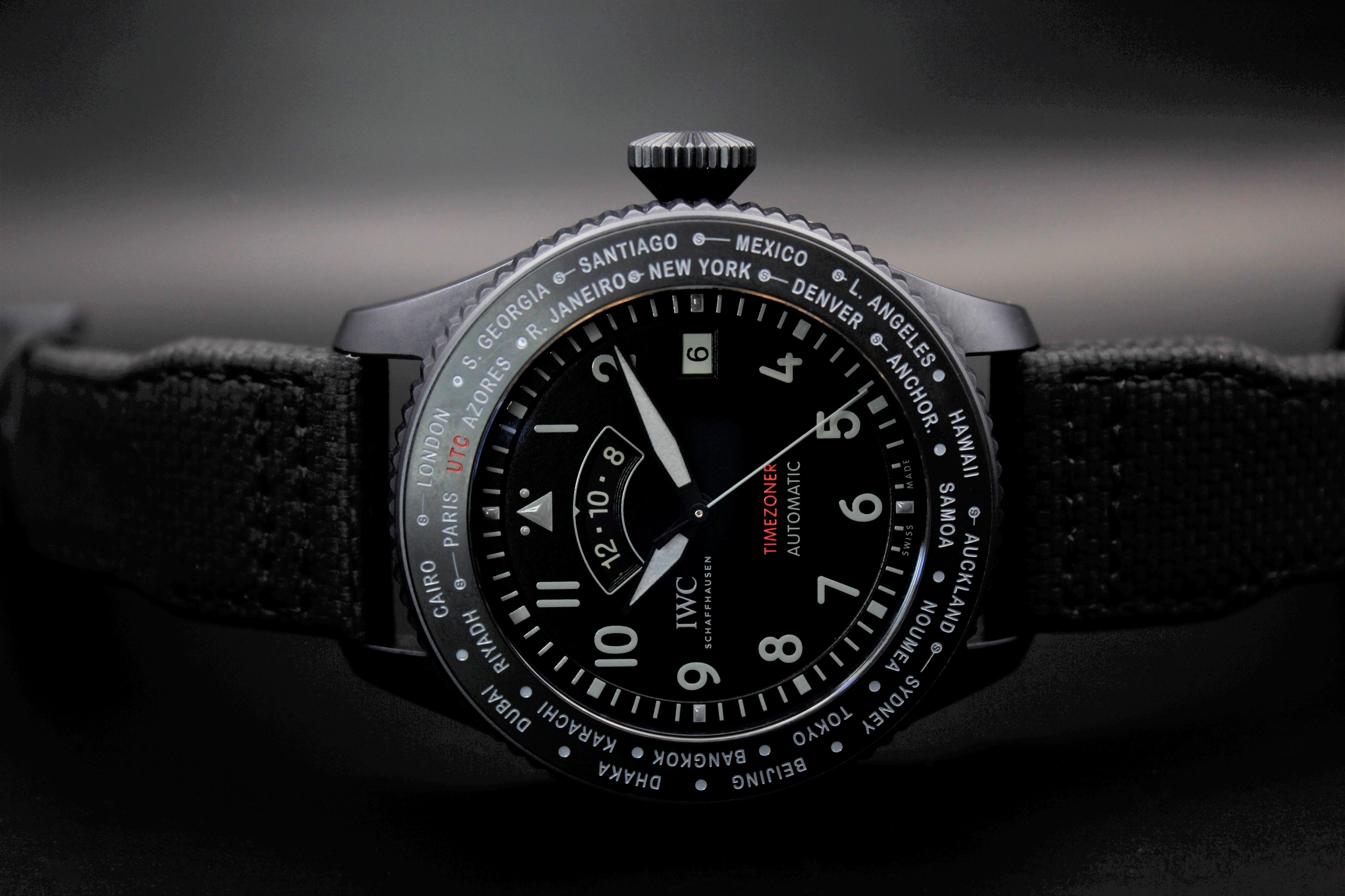 2021 IWC PILOT S WATCH TIMEZONER TOP GUN CERATANIUM for sale by