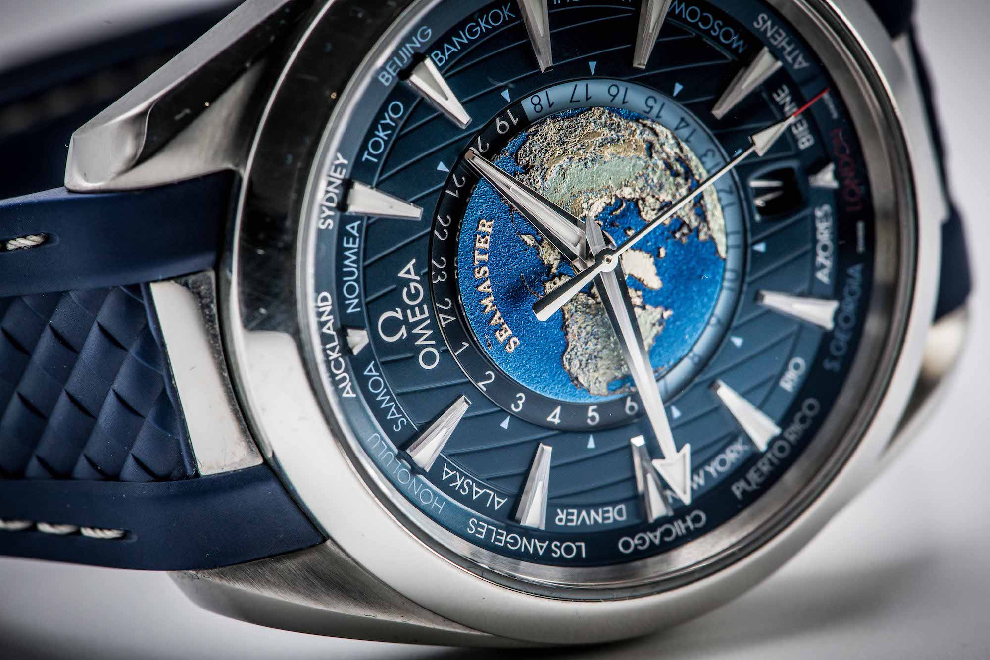 2021 OMEGA AQUA TERRA 150M WORLDTIMER for sale in Windsor, Berkshire ...