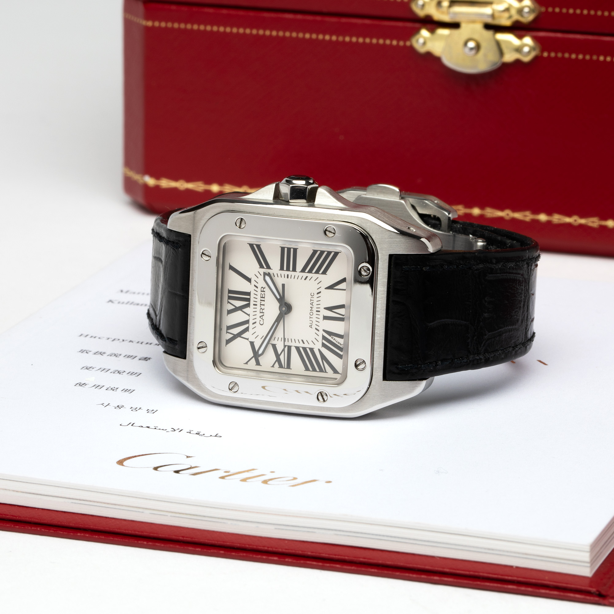 2010 CARTIER SANTOS 100 MIDI for sale by auction in Bishop s