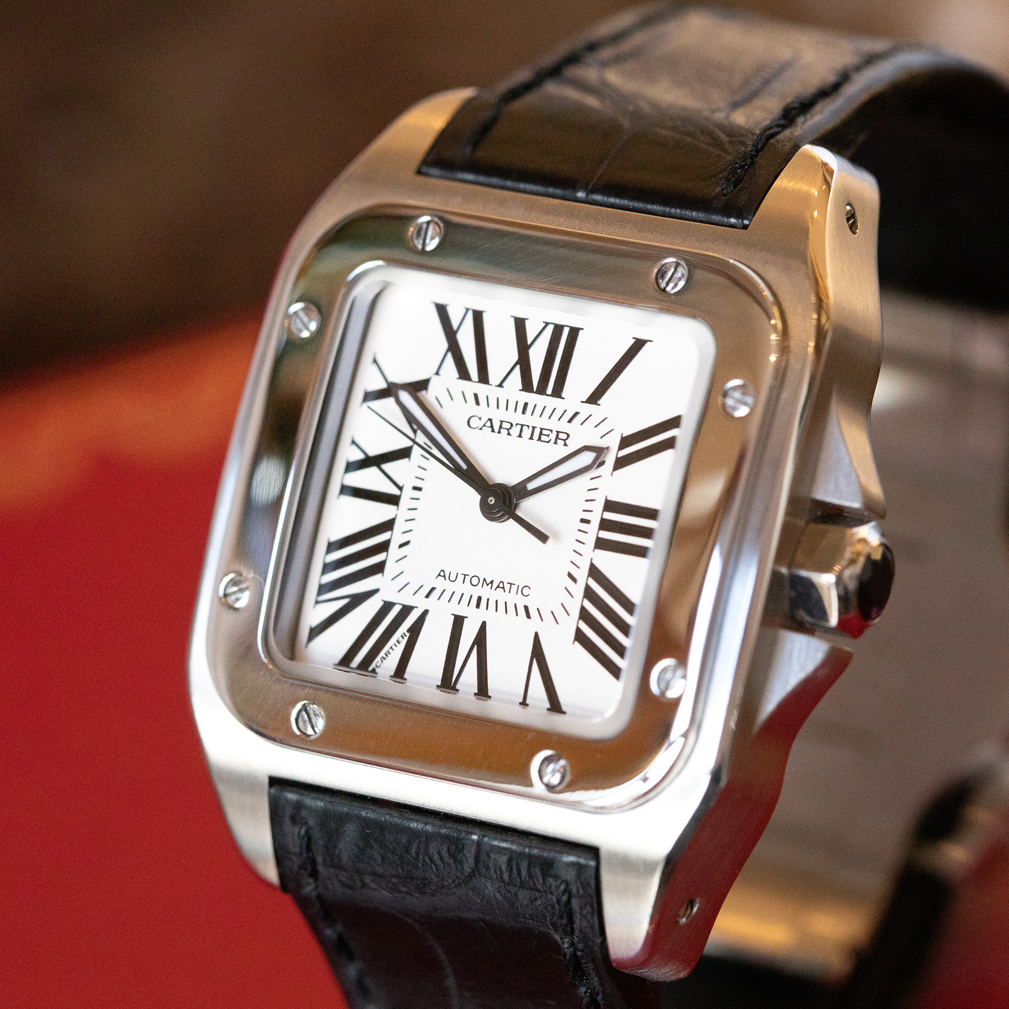 2010 CARTIER SANTOS 100 MIDI for sale by auction in Bishop s