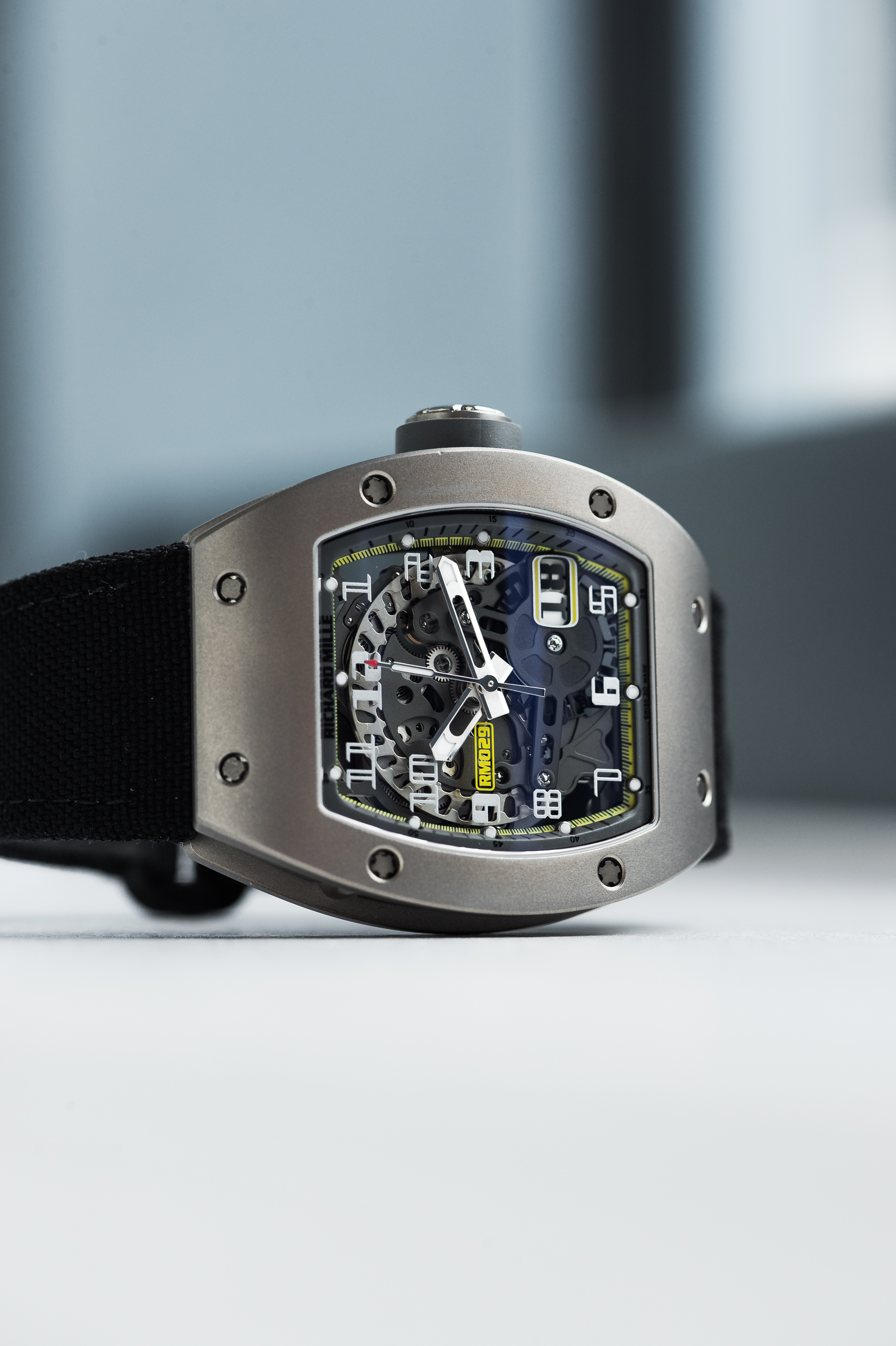 2014 RICHARD MILLE RM 029 ALL GREY BOUTIQUE EDITION YELLOW FLASH