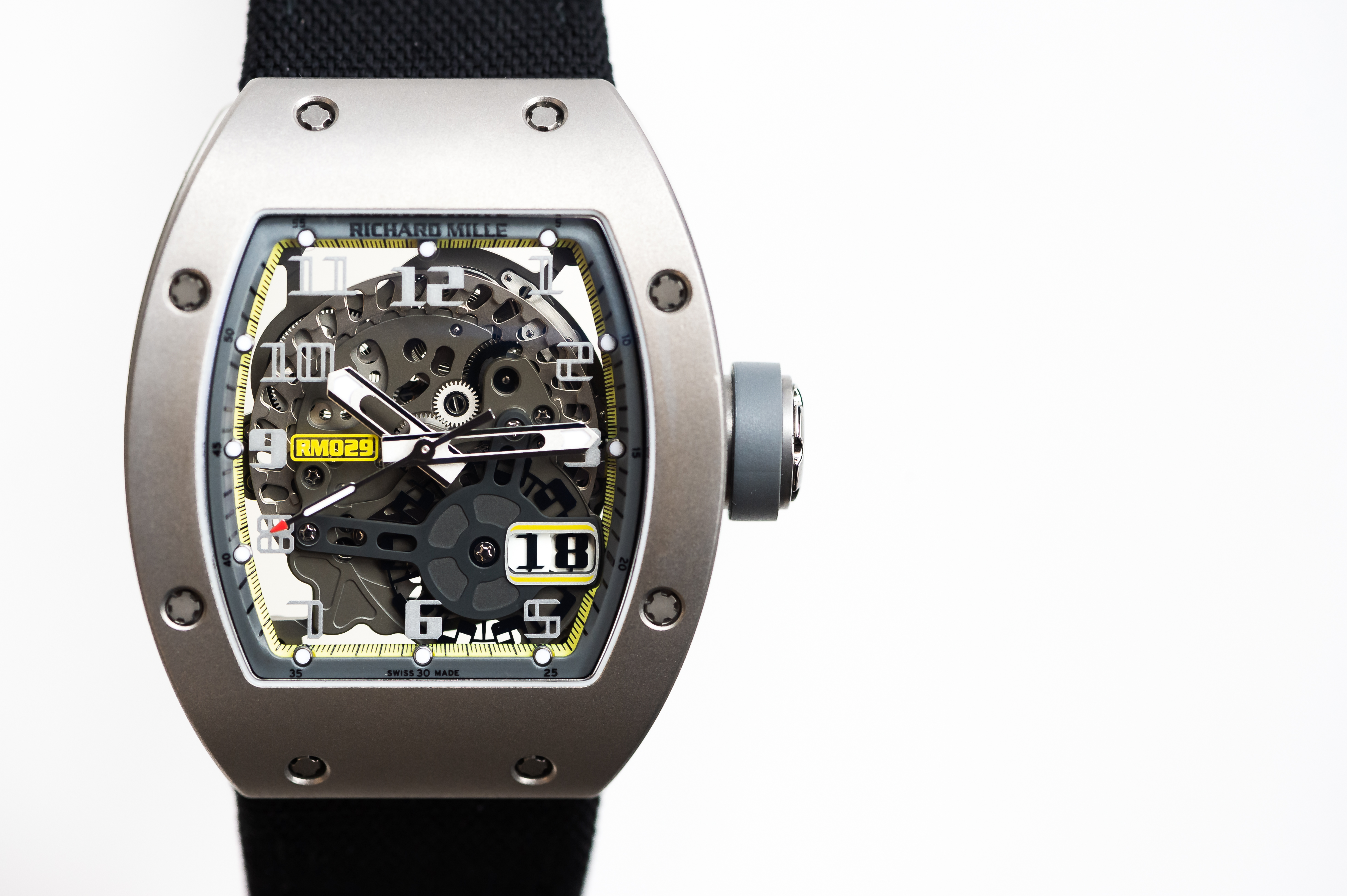 2014 RICHARD MILLE RM 029 ALL GREY BOUTIQUE EDITION YELLOW FLASH