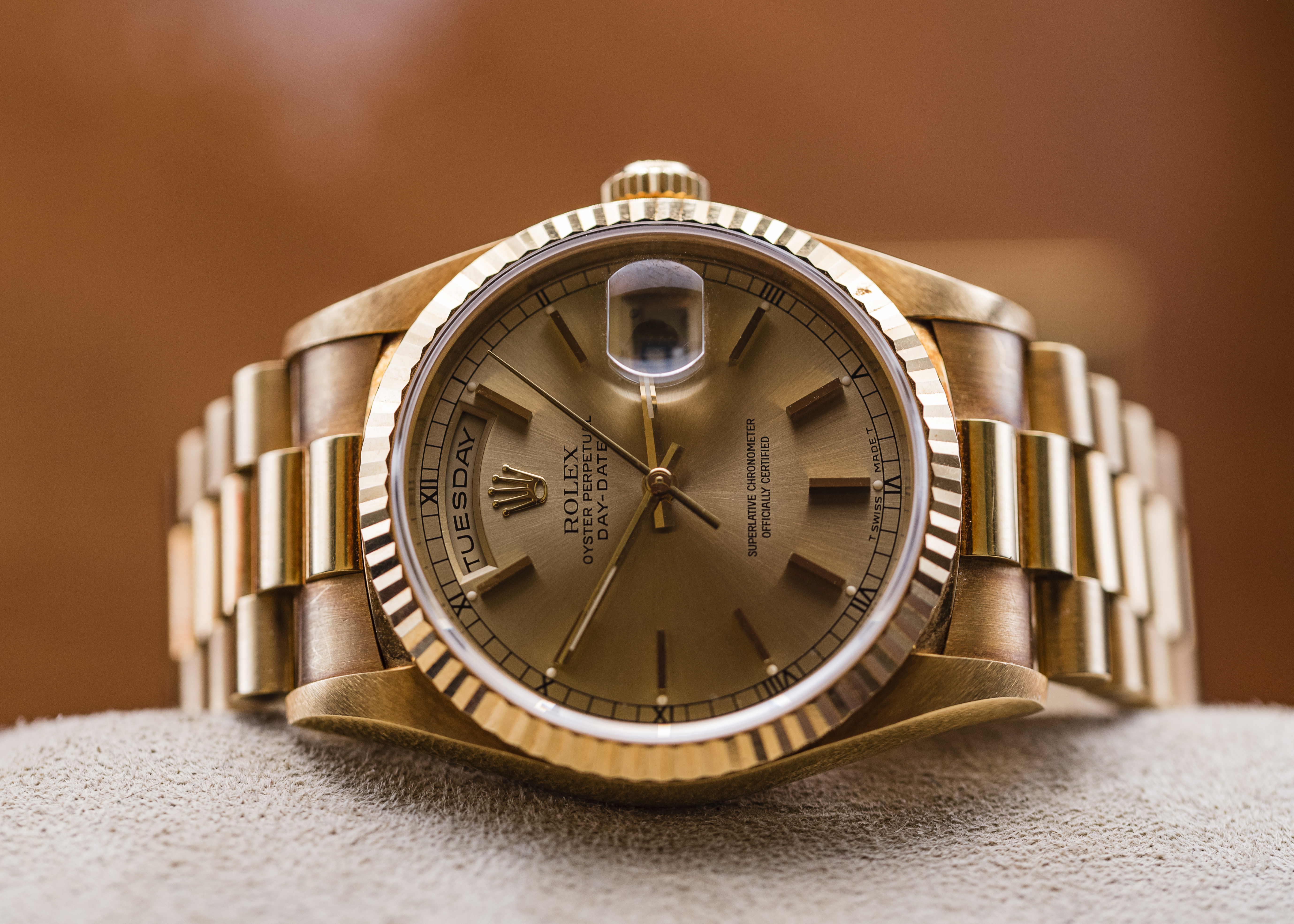 Rolex day hot sale date bronze