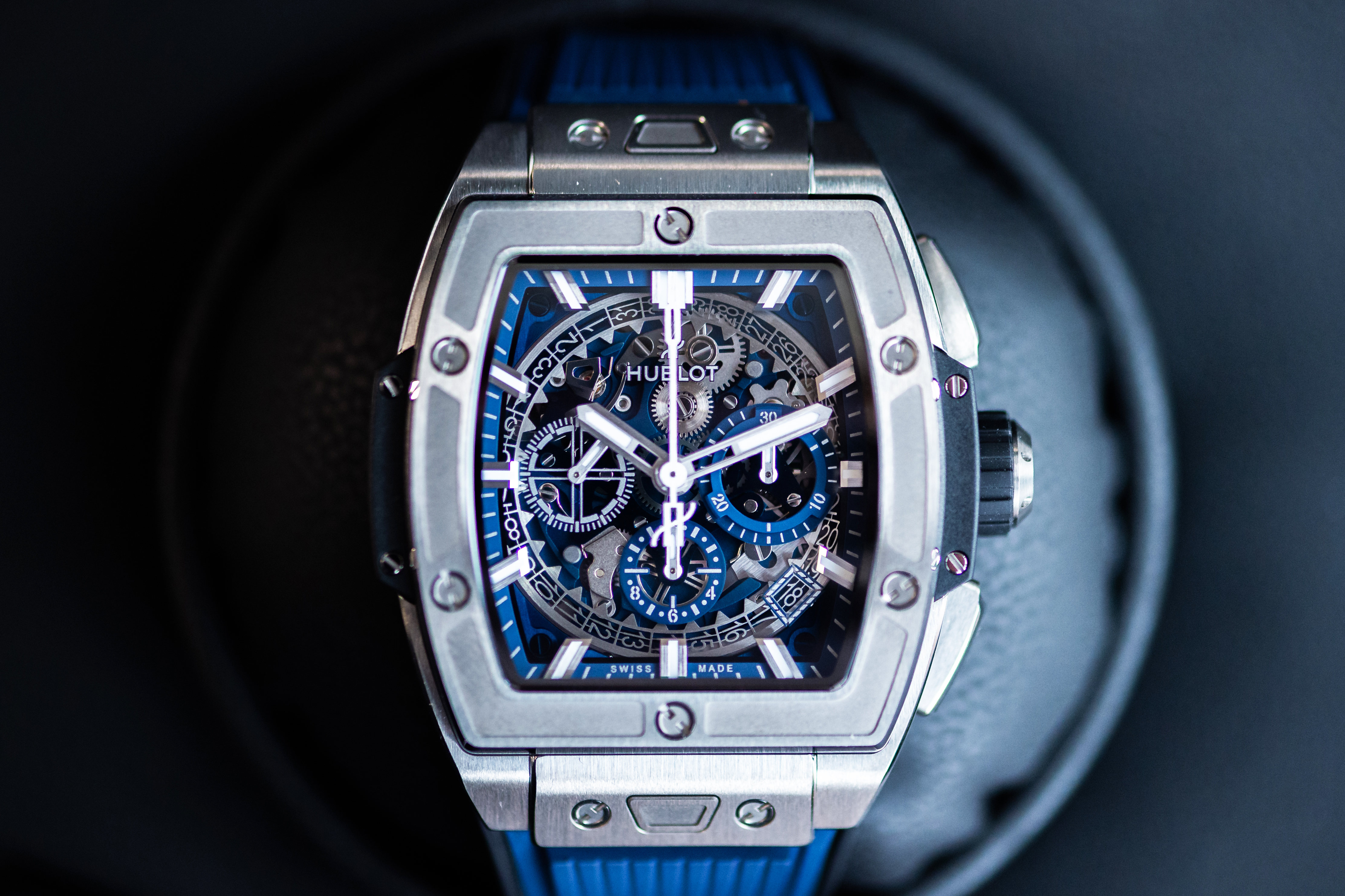 Hublot spirit of outlet big bang titanium blue