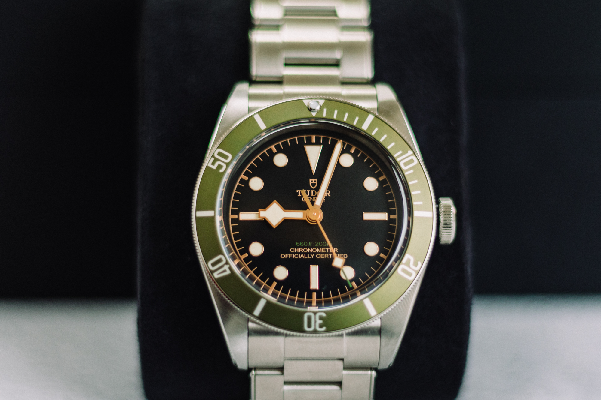 Tudor heritage black online bay green