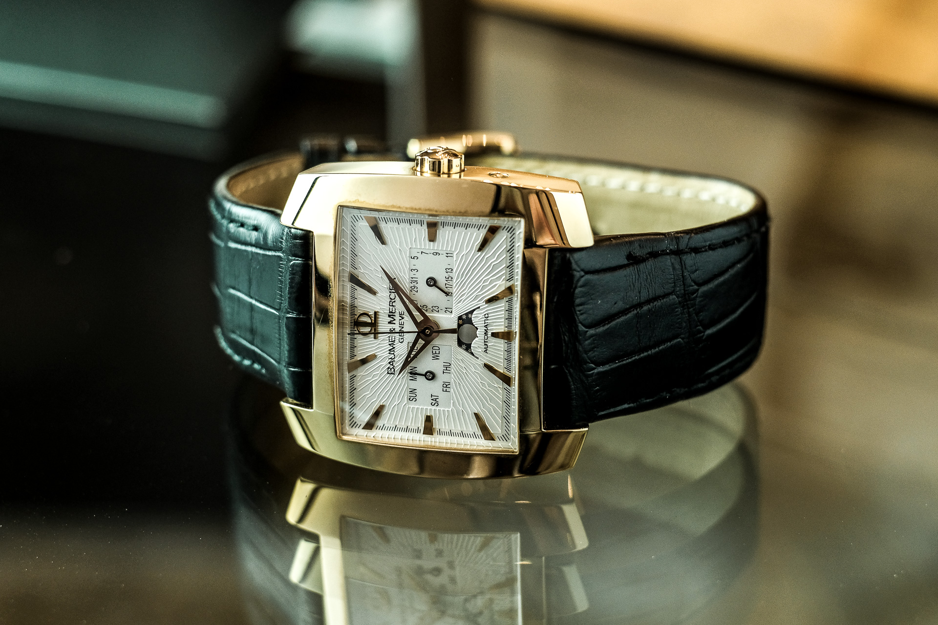 Baume mercier outlet hampton gold