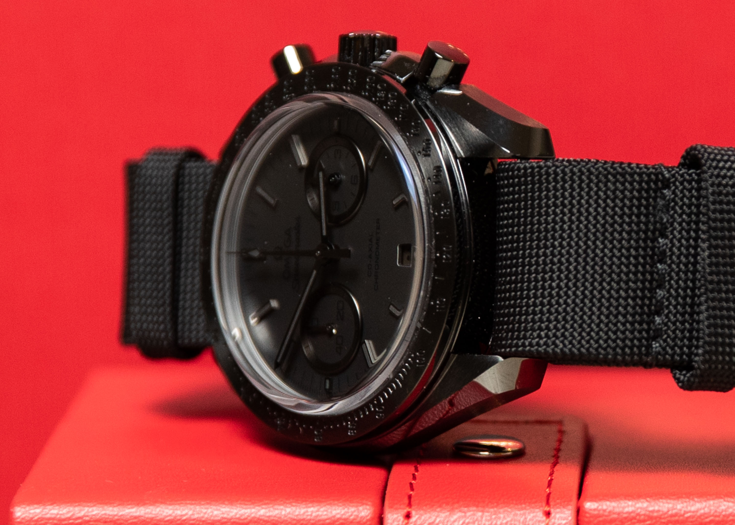 Speedmaster moonwatch black on sale black