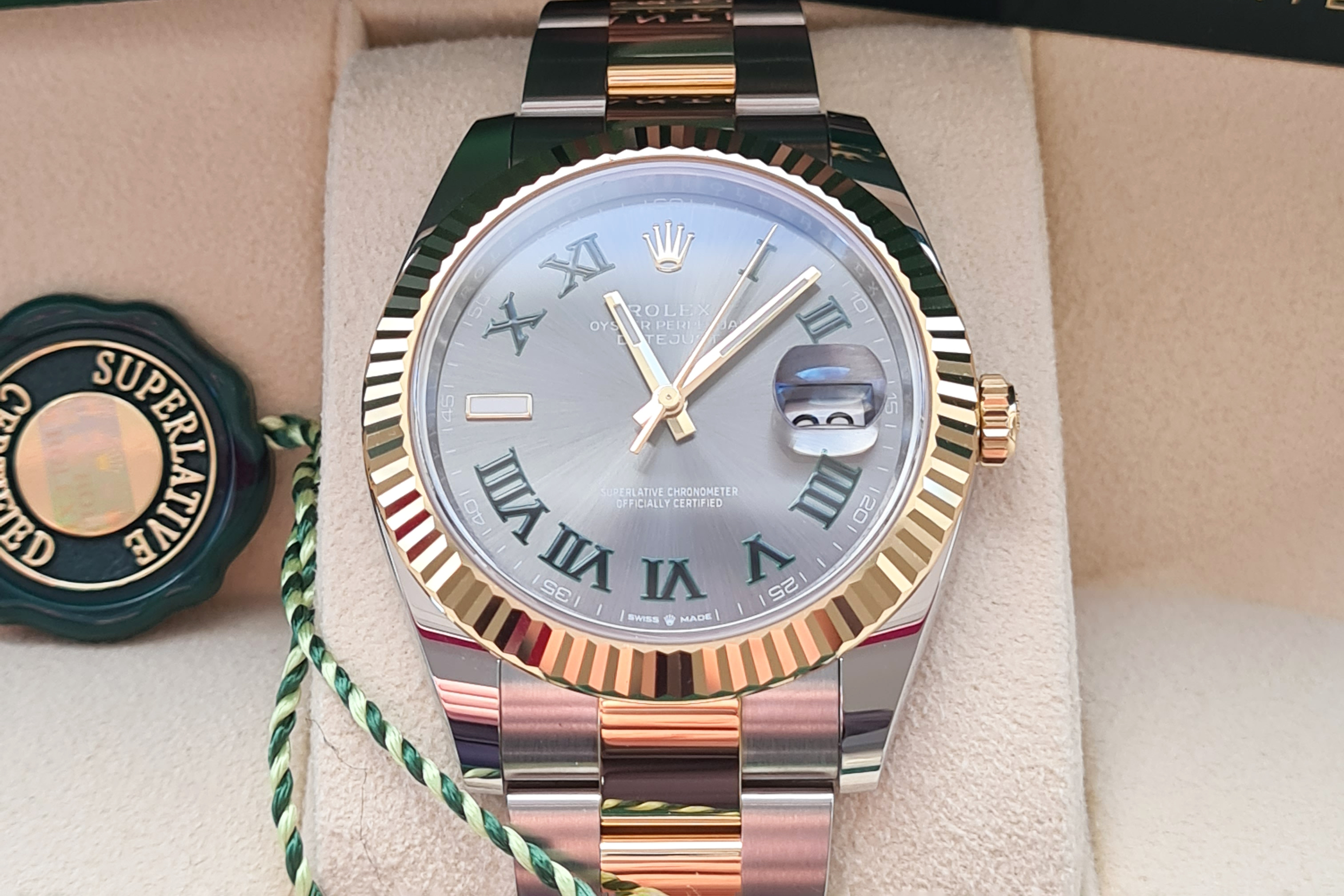2022 ROLEX DATEJUST 41 WIMBLEDON for sale by auction in Chester, Cheshire, United Kingdom