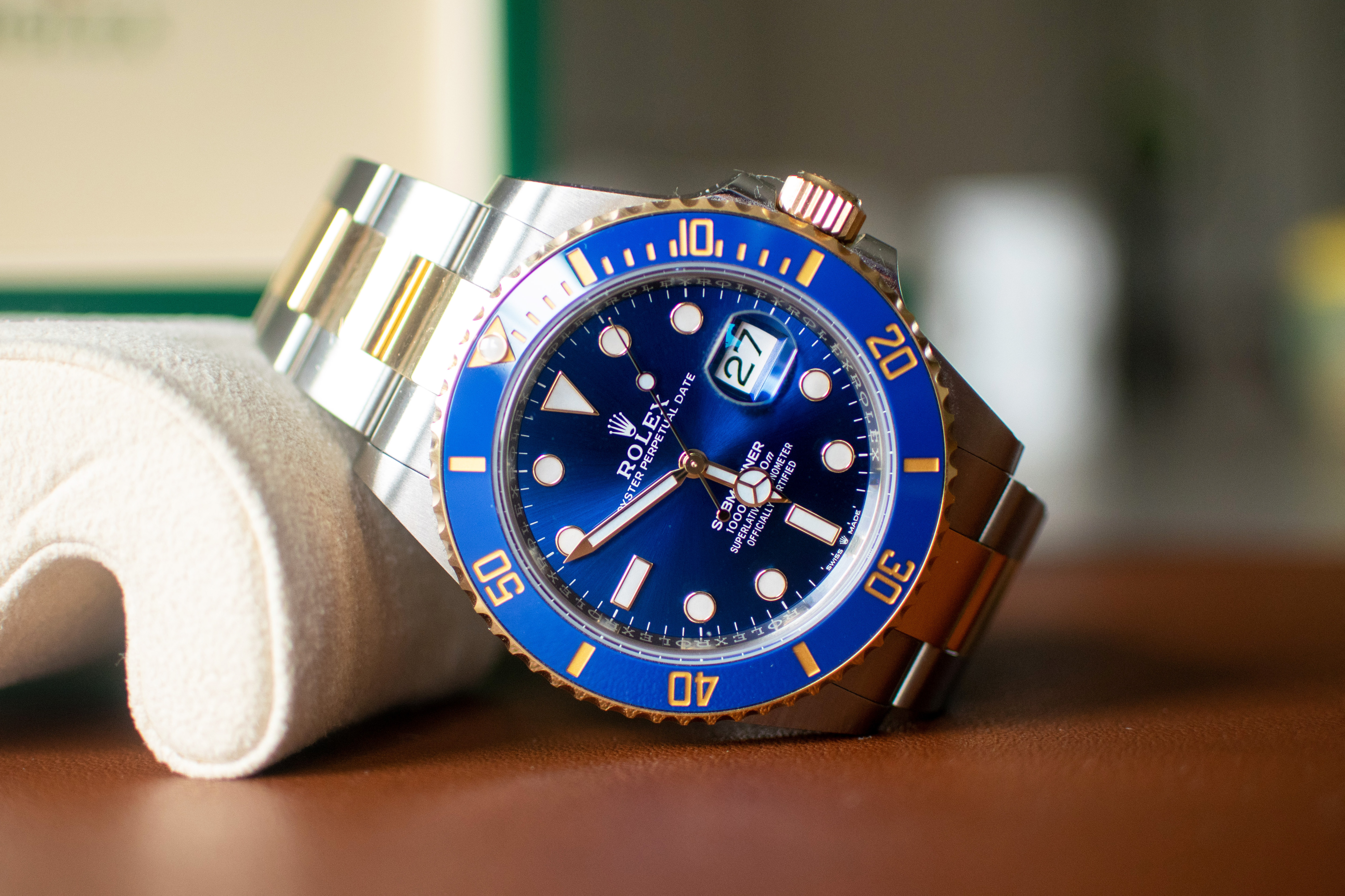 Rolex blue hot sale sunburst dial