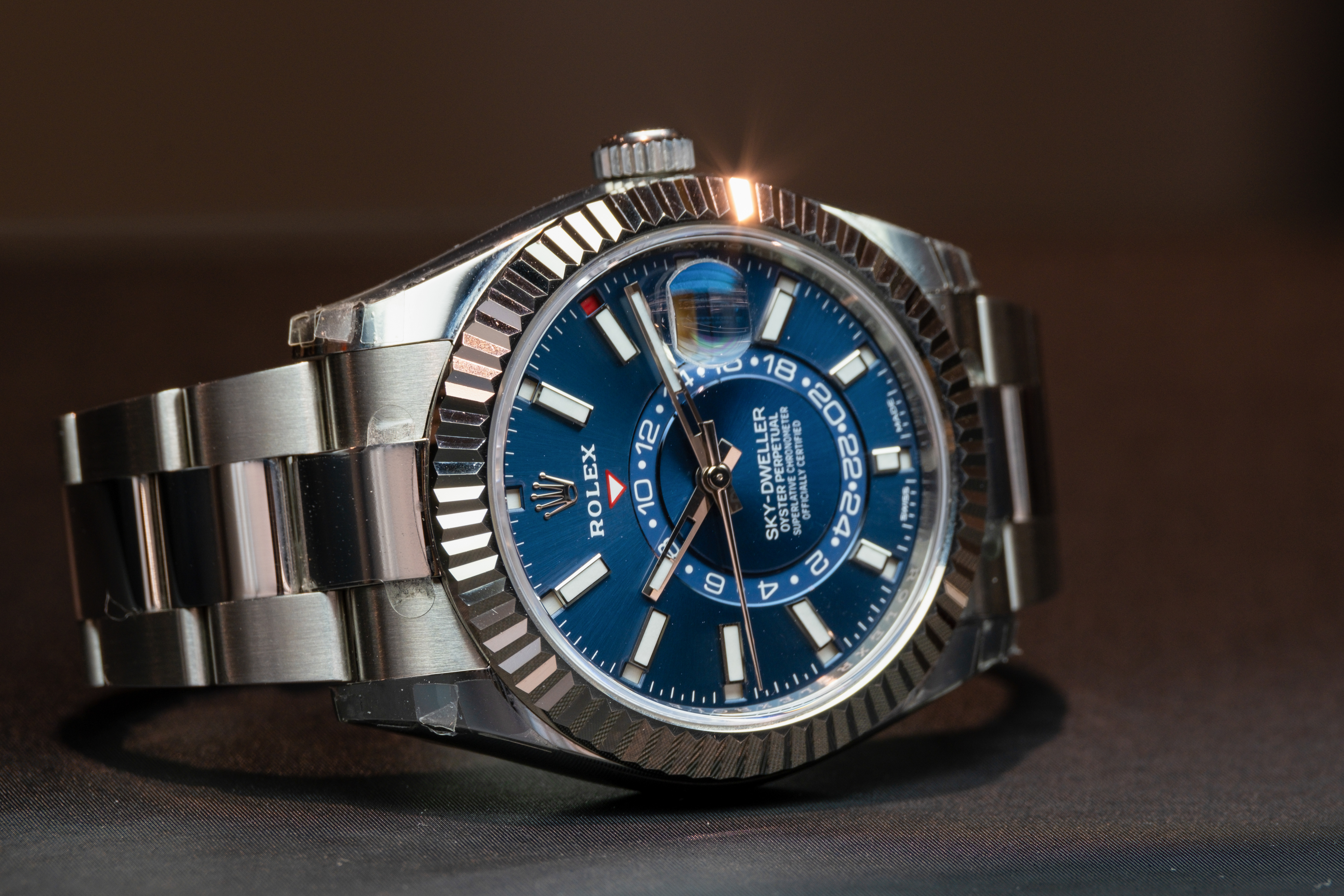 Sky dweller blue discount face for sale