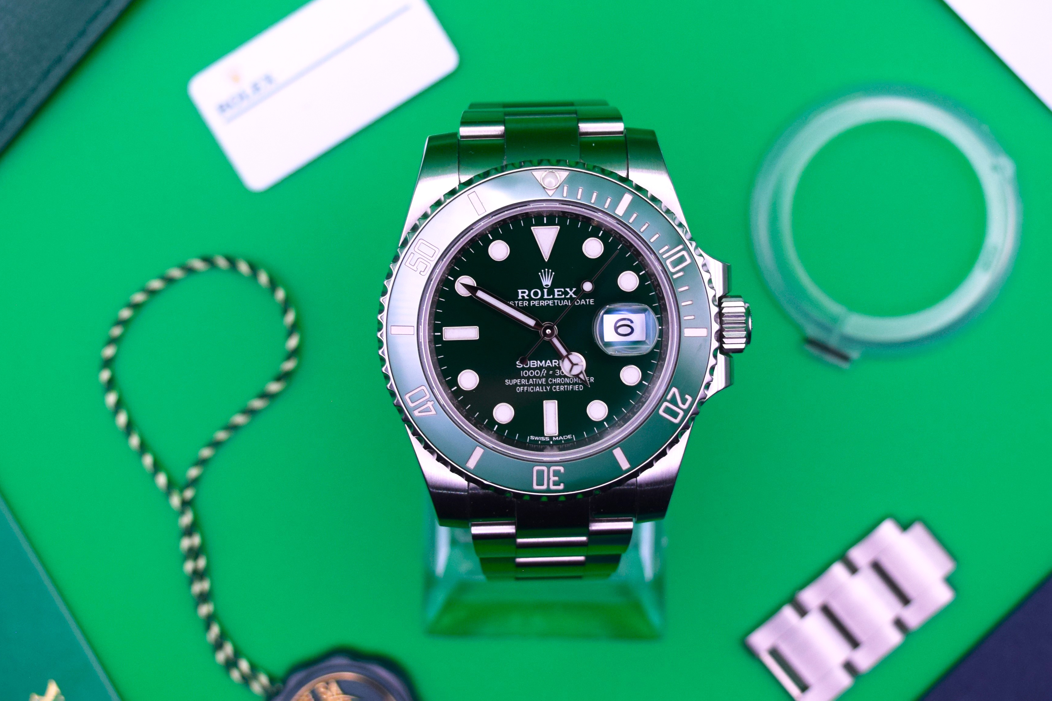 Hulk rolex 2018 best sale