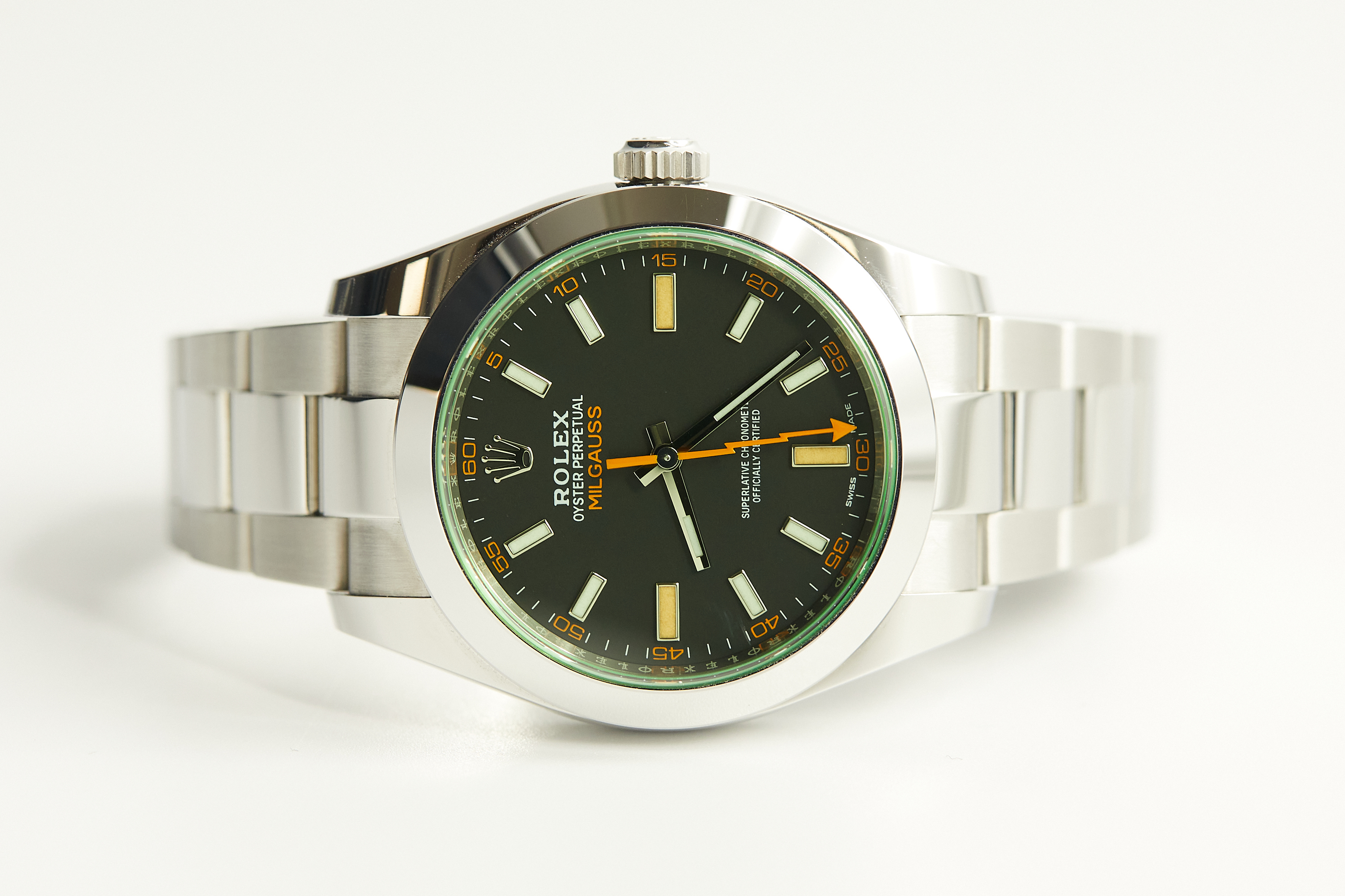 Rolex perpetual milgauss on sale price