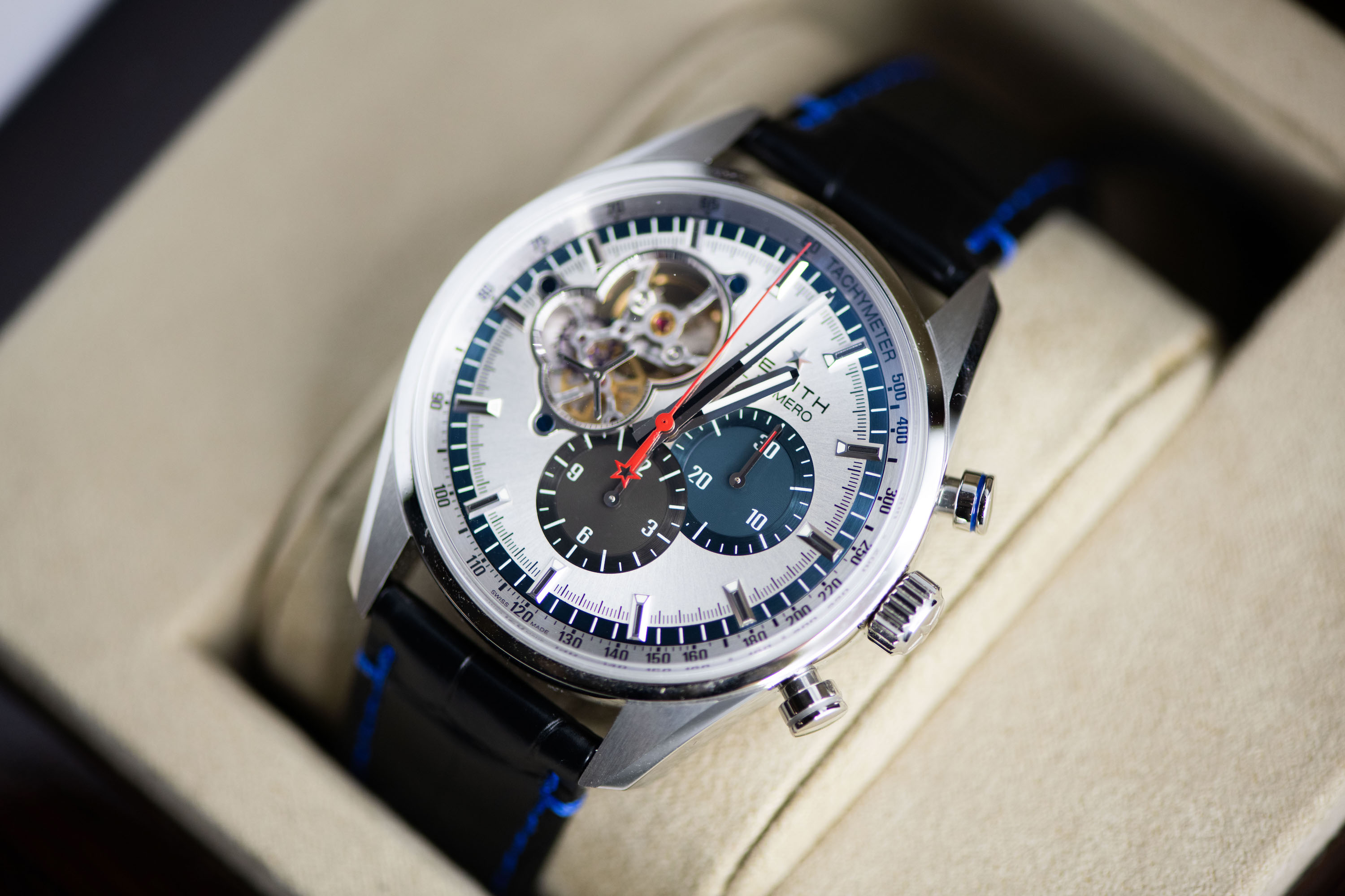 時計 ELGRAND51 Zenith Chronomaster El Primero Grande Date Full Open Stainless
