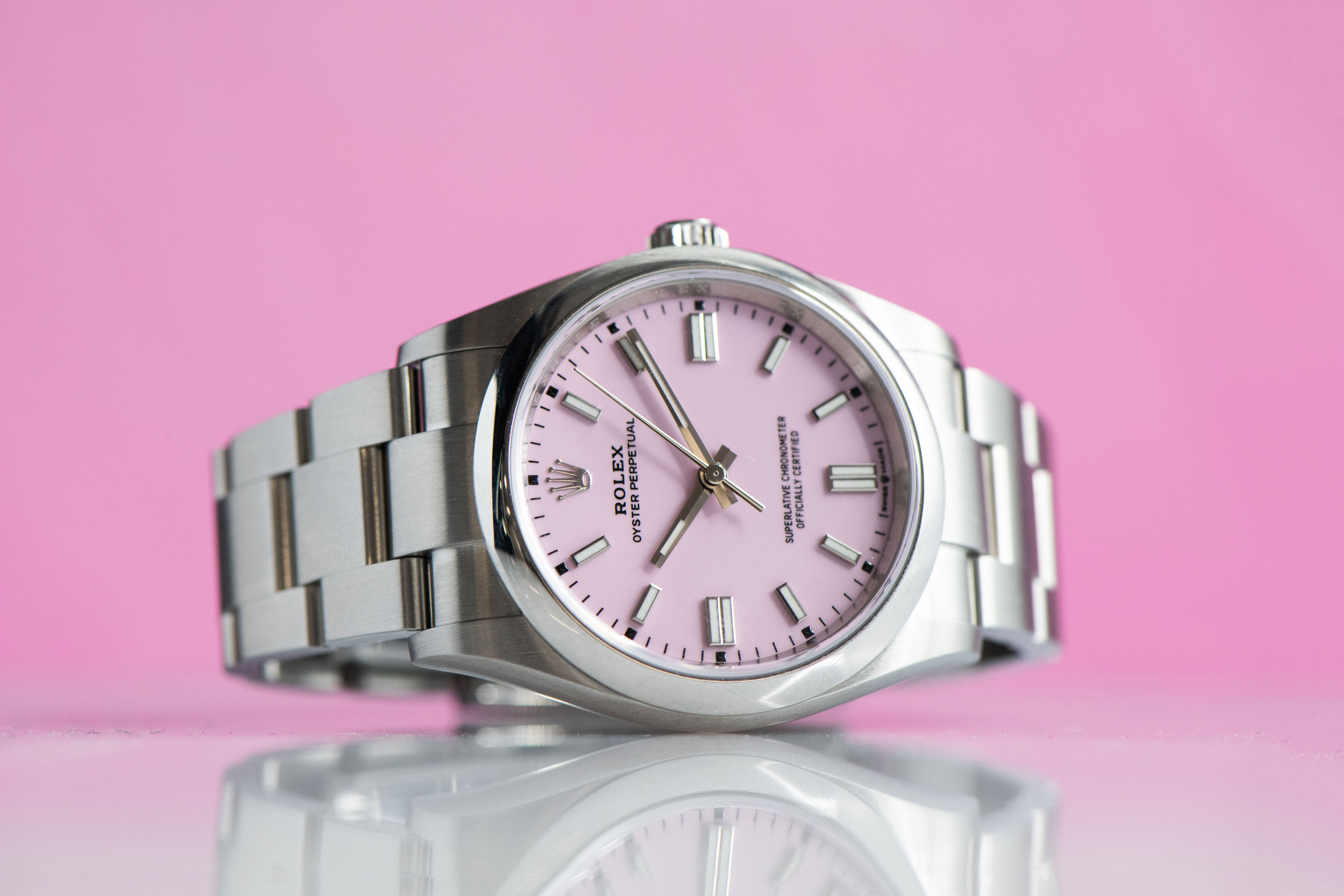 Rolex oyster discount perpetual 36 pink