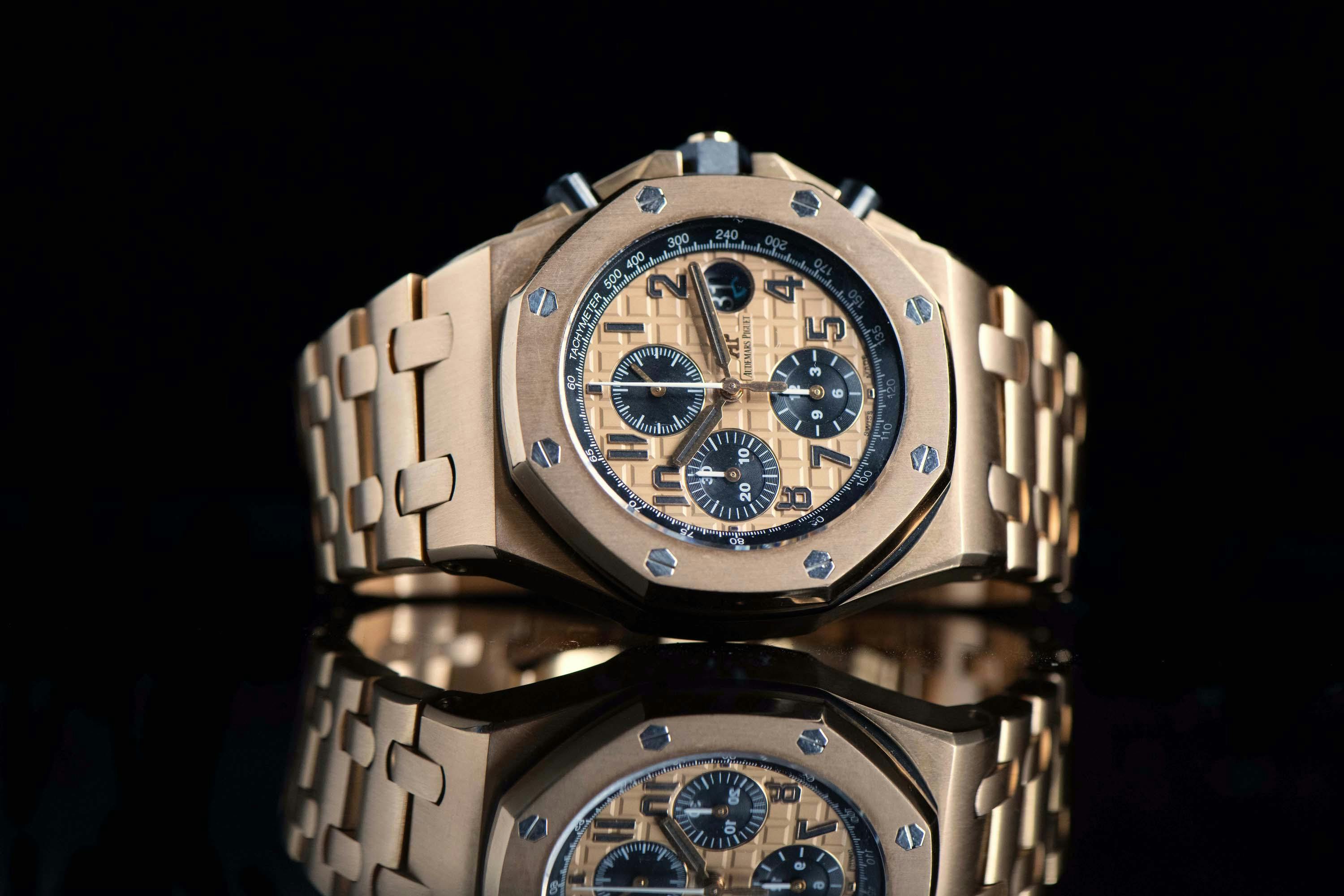 Royal oak offshore chronograph rose gold hotsell