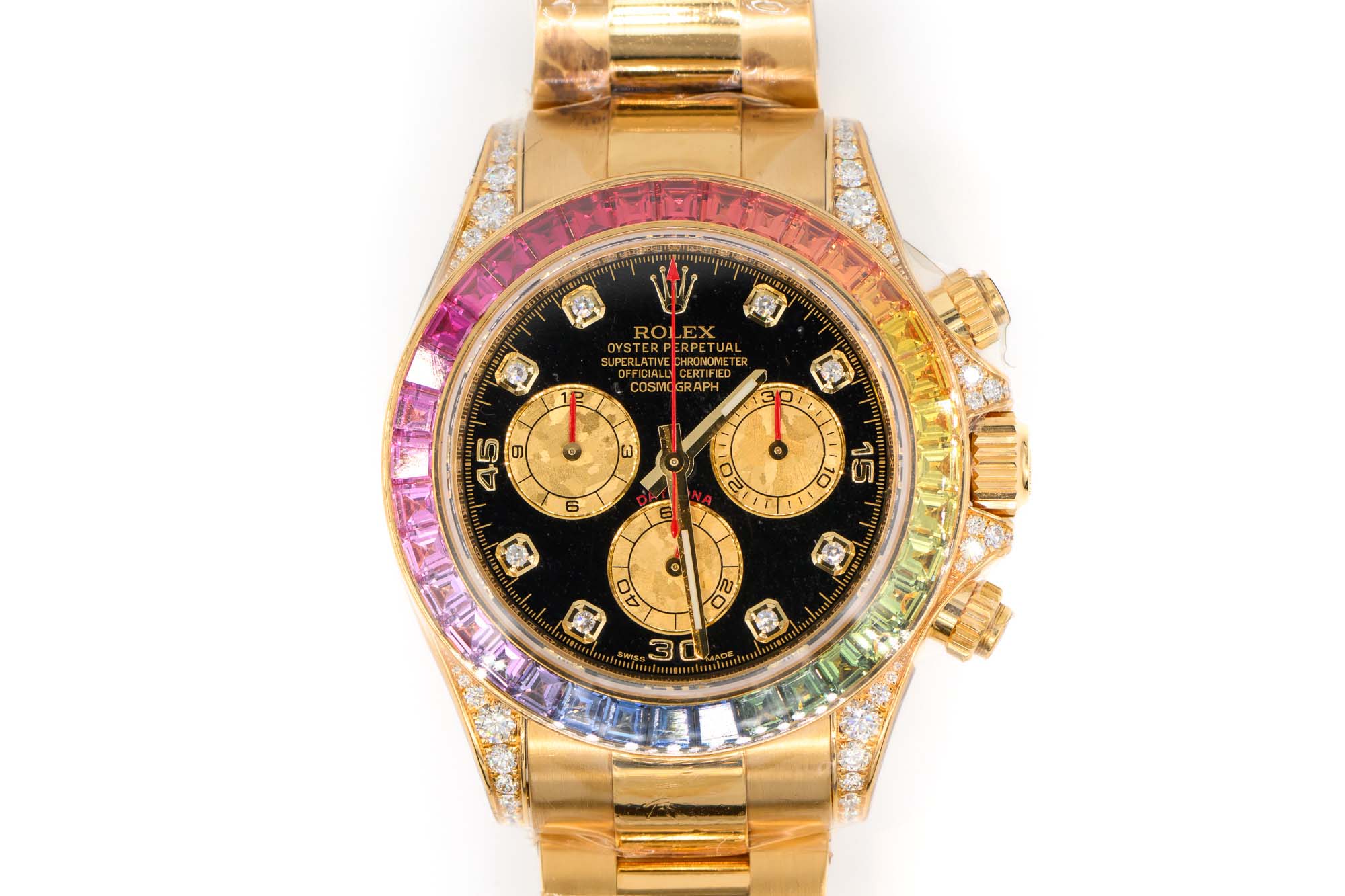 Rolex daytona best sale rainbow gold