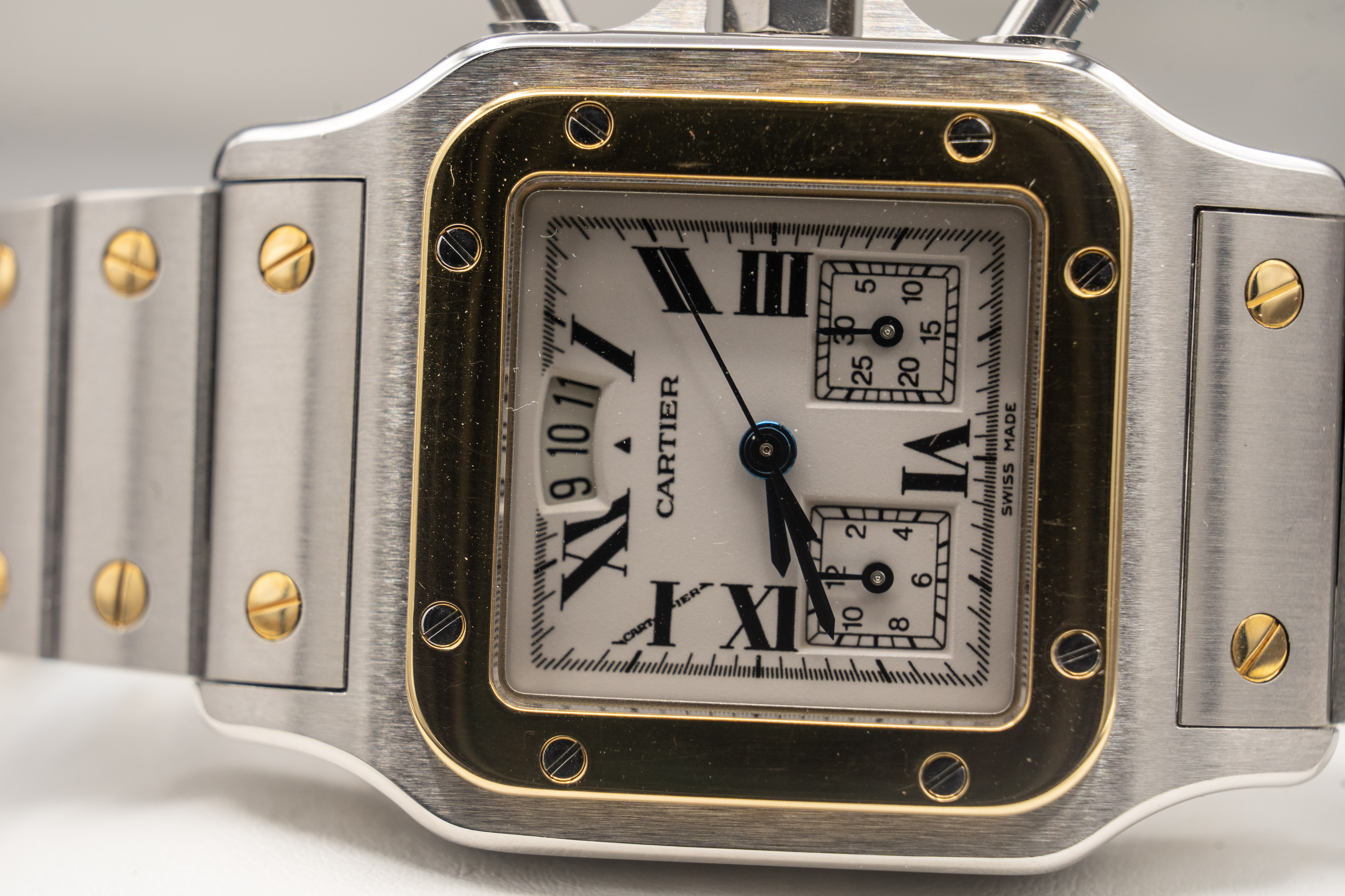 1996 Cartier Santos Galbee Chronograph for sale by auction in