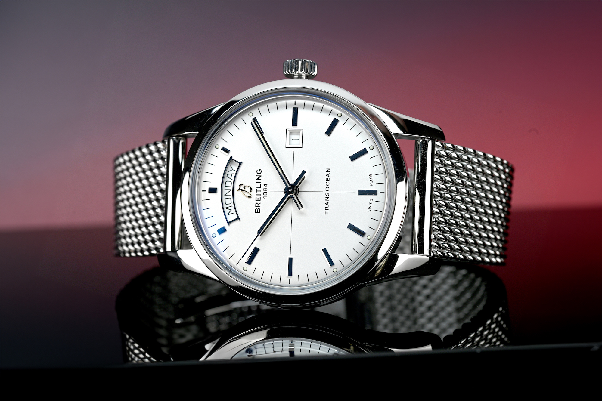 Breitling transocean date on sale only