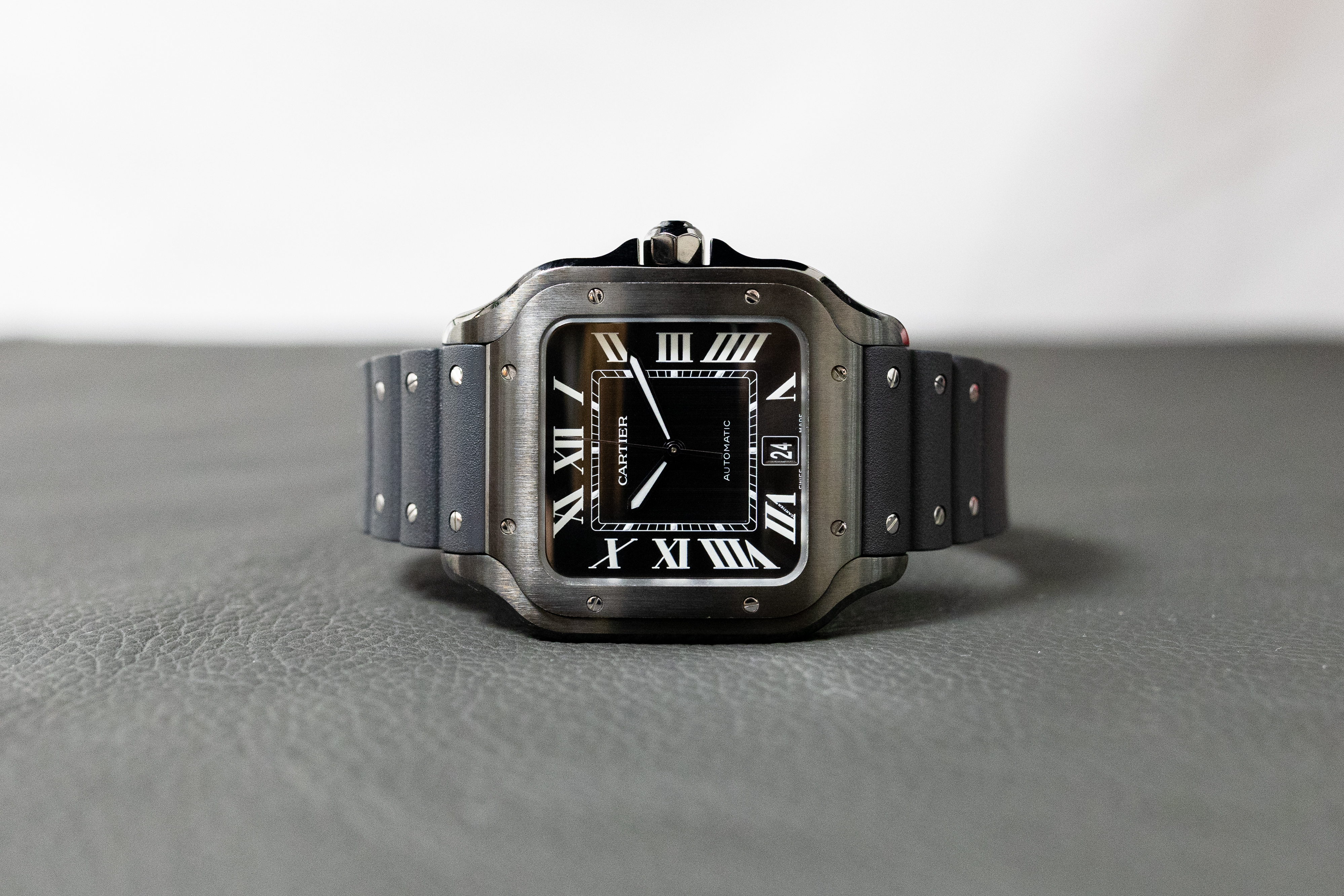 Cartier santos all cheap black