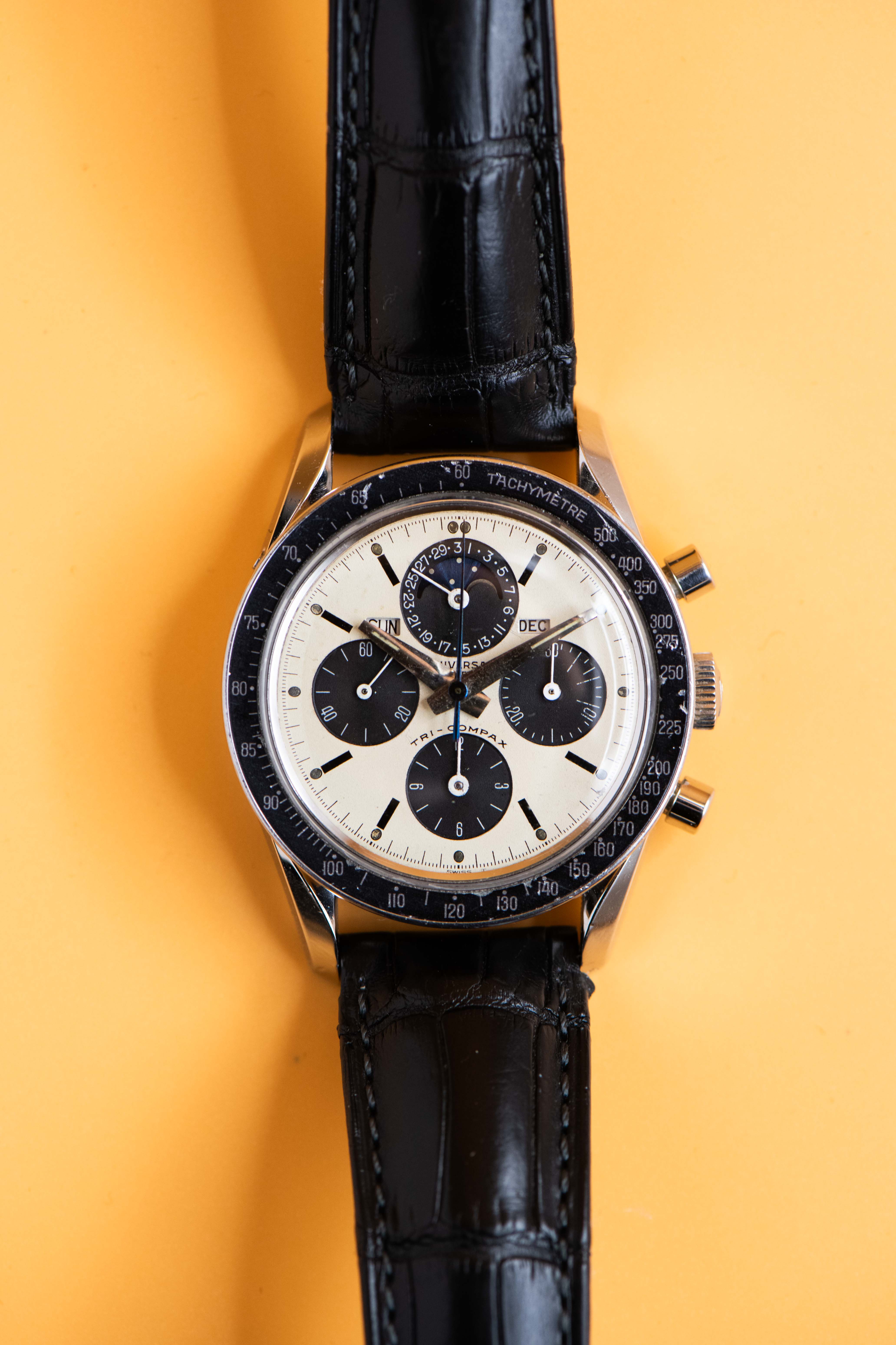 1967 Universal Geneve Tri Compax 'Eric Clapton' for sale by