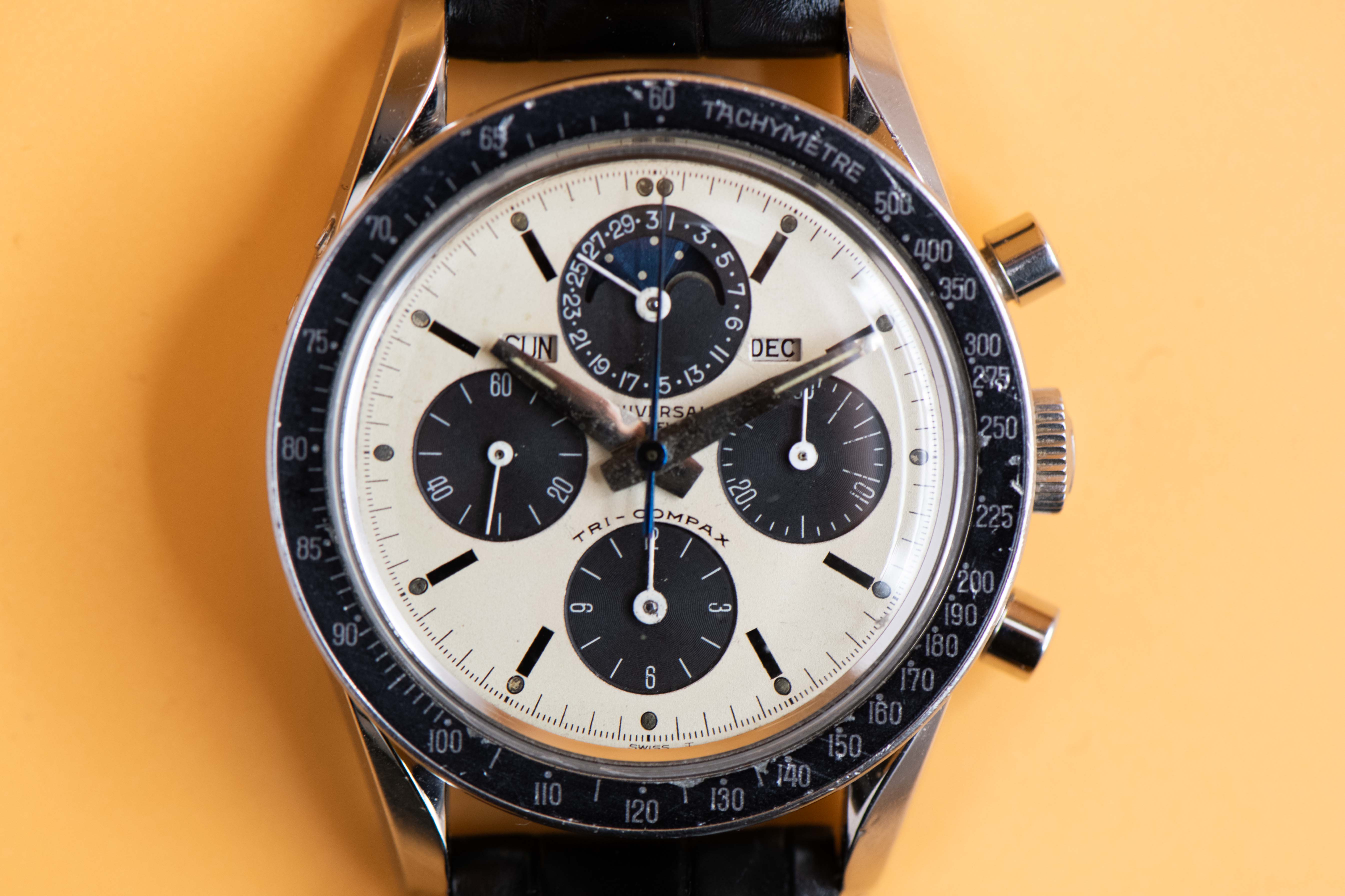 Boîtier Arrière Original Vintage Pour Montre Universal Genève Compax/Tri-Compax - NOS Des Années 50