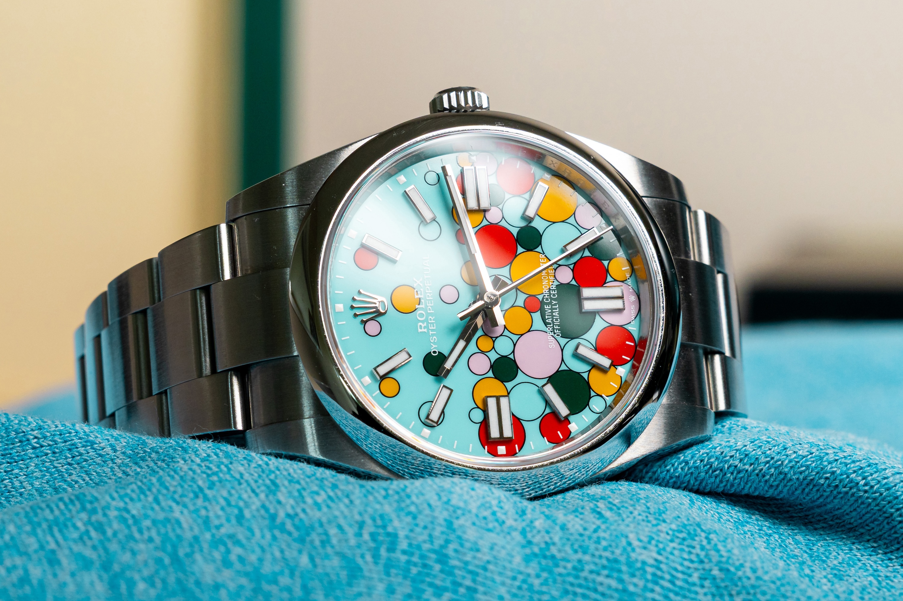 Rolex Oyster Perpetual 41, Oystersteel, 41mm, Turquoise