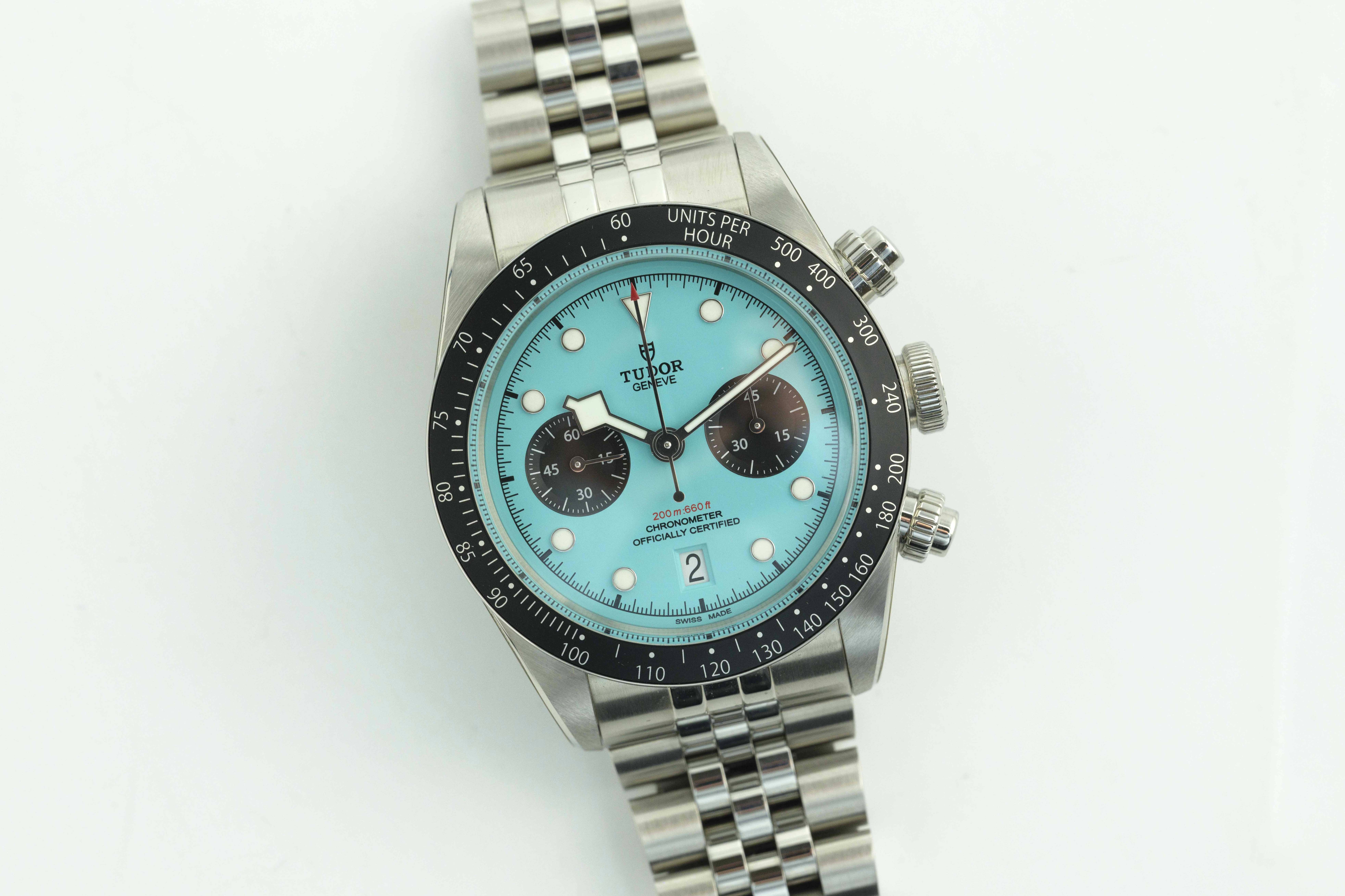 2025 Tudor Black Bay Chronograph 'Flamingo Blue' For Sale by