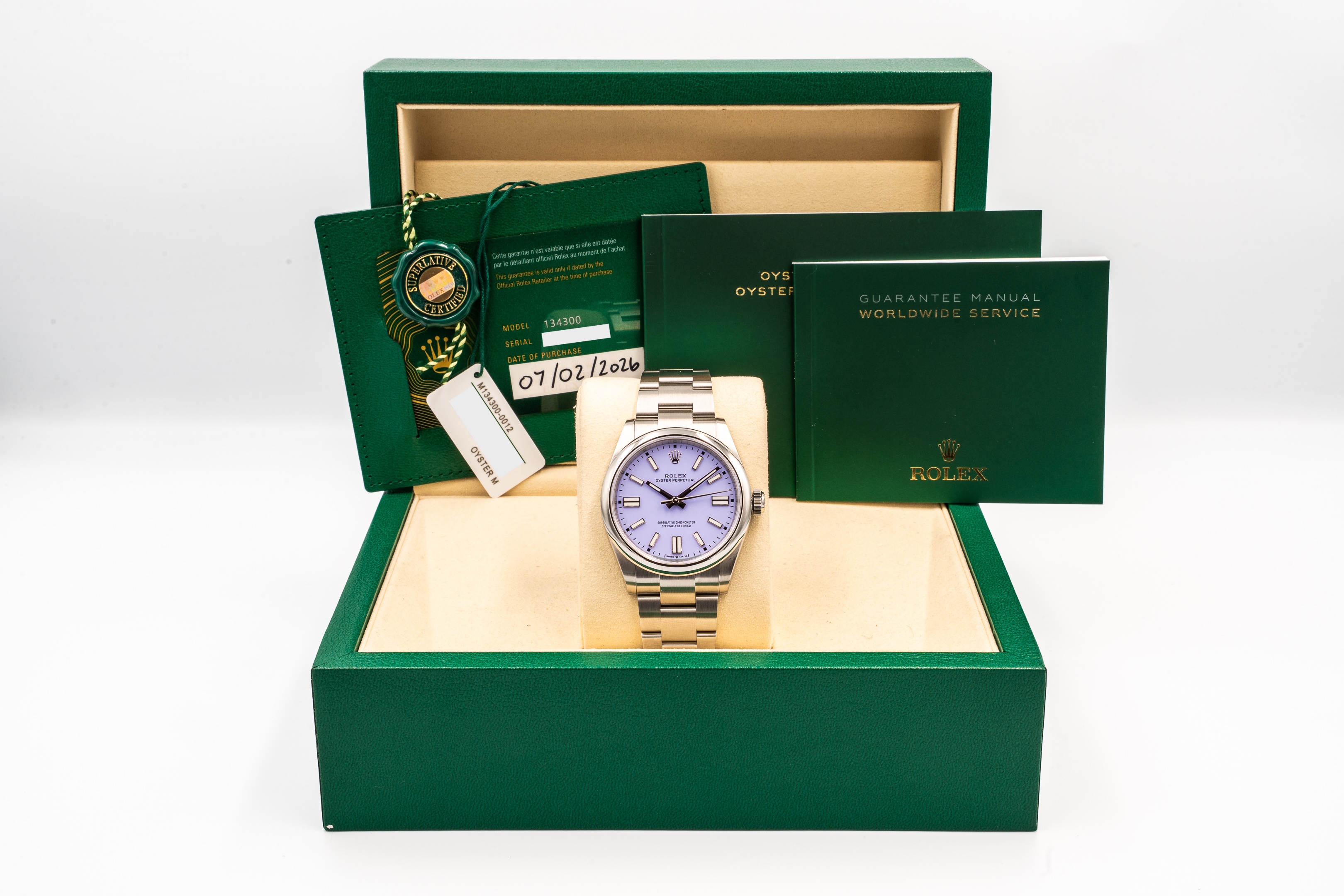 2026 Rolex Oyster Perpetual 41 'Lavender' For Sale by Auction in