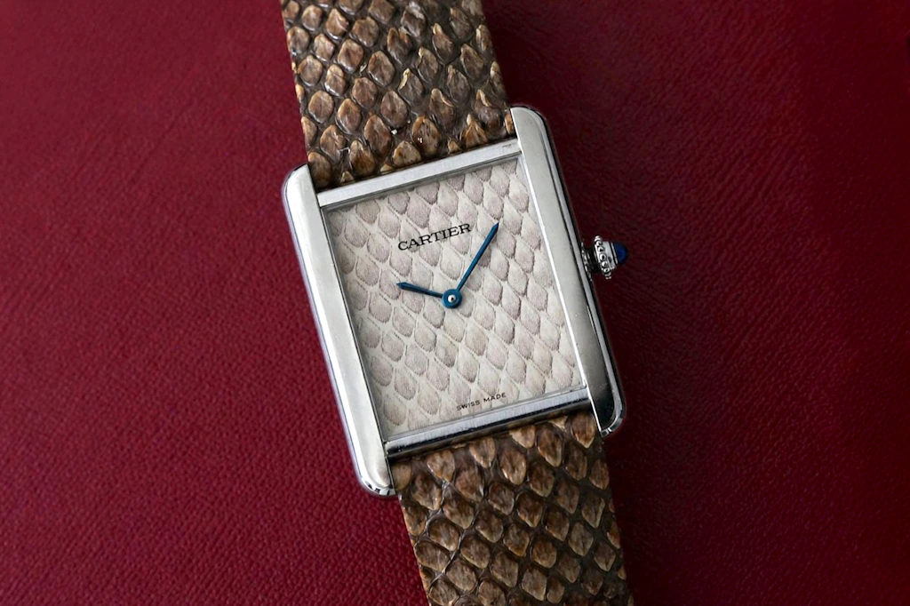 2010 Cartier Tank Solo 'Python Motif' For Sale by Auction in London, UK ...