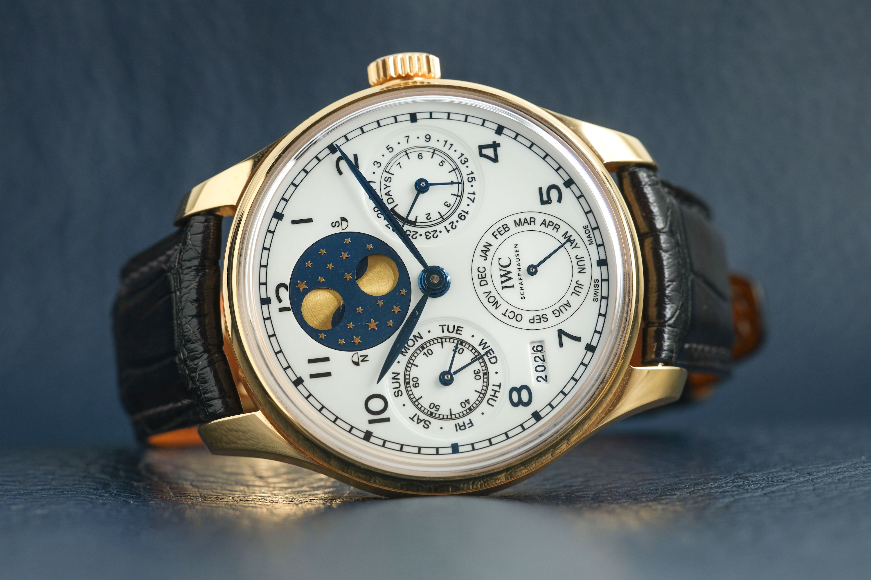 2006 IWC Da Vinci Perpetual Calendar Chronograph For Sale by